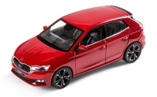 Fabia IV 1:43 czerwony Velvet